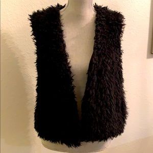 Black Shag Vest